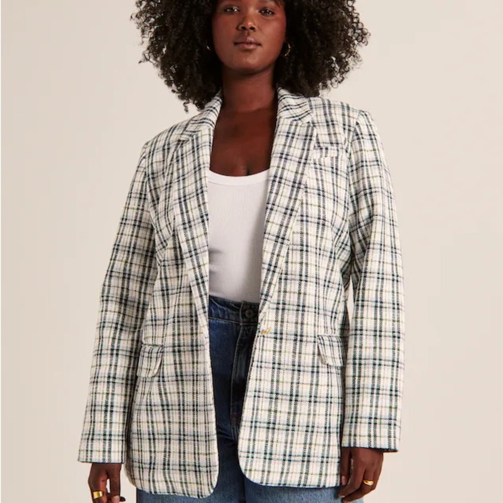 NWT Abercrombie Tweed Blazer XL